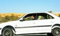 حرکات جنون‌آمیز راننده پژو در کف خیابان‌های اهواز
