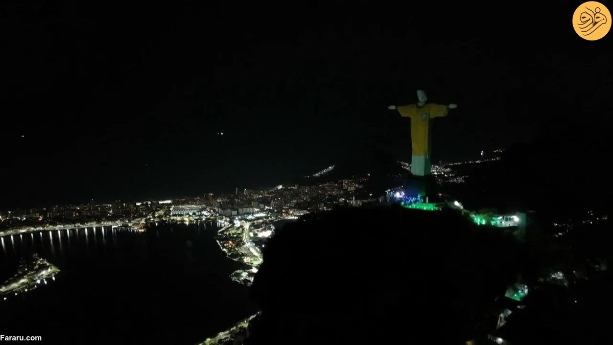 مجسمه معروف شهر ریو در یک سالگی درگذشت پله زردپوش شد