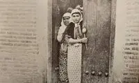  آخرین سوگلی ناصرالدین‌شاه با لباس چینی