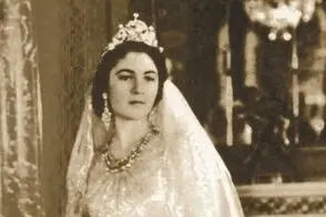 فریده، ملکه مصر در روز عروسی‌‎اش با ملک فاروق