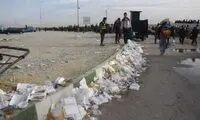 تولید روزانه ۲۰ تن زباله زائران در مرز مهران