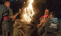 فستیوال گاوهای شعله‌ور +عکس