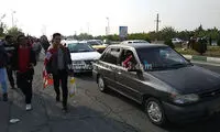 ترافیک شدید در اطراف ورزشگاه آزادی