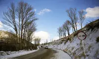 عکس: بارش برف در همدان