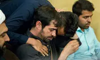 عکس: برنده کن در ختم همسر شهید بابایی