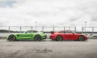 پورشه 911 GT3 و مرسدس ای‌ام‌جی GTR؛ دوئل ابر ژِرمن ها!