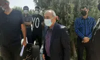 خاکسپاری انصاری‌فرد در قطعه نام‌آوران