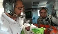 نوزاد عجول طالقانی نرسیده به بیمارستان متولد شد