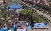 عکس: جمعیت حاضر در سخنرانی احمدی نژاد