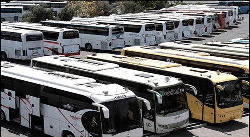 ۱۰۰درصدِ ناوگان اتوبوسرانی در اختیار زوار اربعین