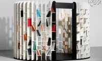 در محاصره کتاب های مورد علاقه +عکس