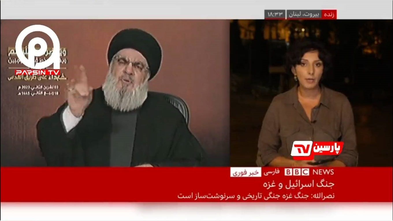 عصبانیت مجری بی‌بی‌سی از یک هوادار حزب‌الله