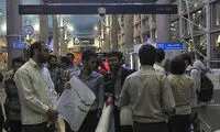 تجمع در فرودگاه به انتظار مهدی هاشمی +عکس