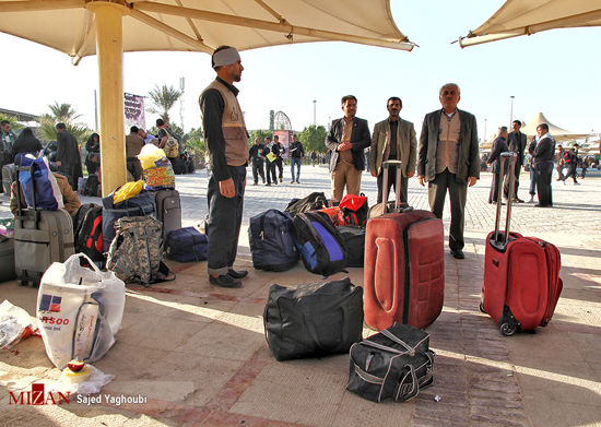 زائران اربعین حسینی در مرز مهران