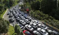 ترافیک سنگین در جاده‌های شمالی