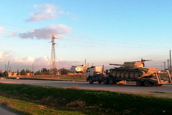 ارسال تجهیزات نظامی سنگین به منبج سوریه