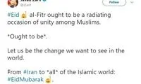 درخواست توئیتری ظریف از جهان اسلام