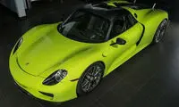 پورشه 918 Spyder مدل 2015 و رنگ خاص اش