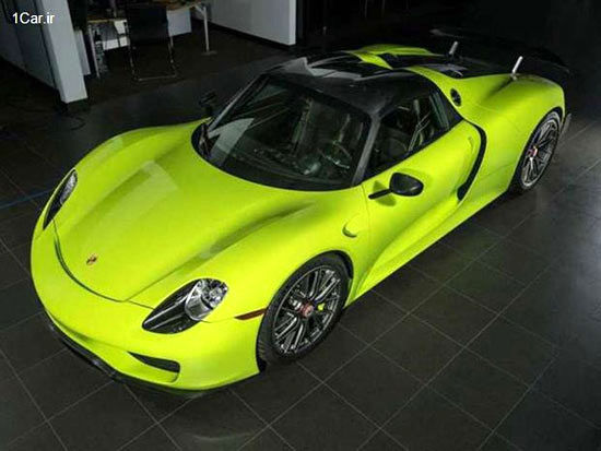 پورشه 918 Spyder مدل 2015 و رنگ خاص اش