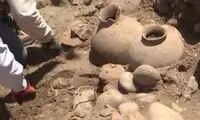 تصاویر ویدئویی از کشف گور ۱۸۰۰ساله در بولیوی