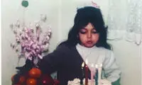 آزاده نامداری سال‌ها پیش در یک جشن تولد