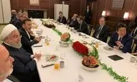 توییت ظریف درباره دیدار روحانی و آبه شینزو