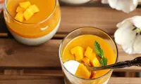 طرز تهیه پاناکوتای ژله نارنگی و انبه