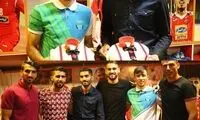 تولد انصاری و احمدزاده بعد از تمرین پرسپولیس