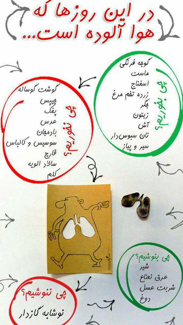 اینفوگرافی؛ در این روز‌ها که هوا آلوده است...