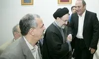 خاتمی به تماشای قاعده تصادف رفت +عکس