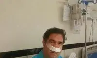 علی دهباشی روی تخت بیمارستان