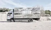 نقاشی بر روی کامیون ها در اسپانیا
