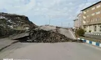 رانش زمین در جاده کن سولقان