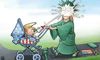 کارتون: نوزادی به نام ترامپ!