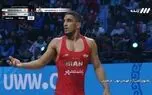 چهره رحمان عموزاد پس از دیدار با حریف ارمنستانی