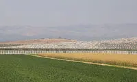 عکس: دیوارکشی ترکیه از ترس داعش