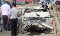 تصادف عجیب وانت‌ پیکان با کامیون +عکس