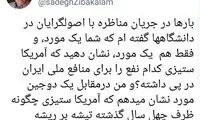 توئیت‌های متفاوت زیباکلام و رائفی‌پور درباره آمریکا