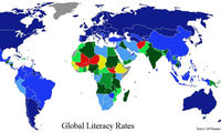 چند میلیون بی سواد در جهان وجود دارد؟