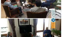 ديدار صميمانه مهران مدیری با سخنگوی دولت