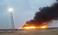 آتش‌سوزی واگن‌های قطار در اسلامشهر