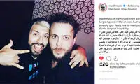 سلفی مسیح با بازیکن مشهور منچستر سیتی