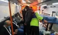 اولین تصاویر از مصدومان حادثه متروی کرج - تهران