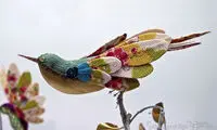 تصاویری از پرنده های زیبای پارچه ای