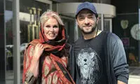 بهرام رادان در کنار بازیگر زنِ انگلیسی
