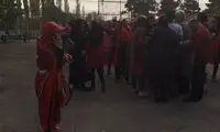کری هواداران خانم ایرانی برای ژاپنی‌ها
