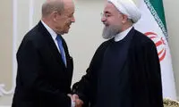 دیدار وزیر امور خارجه فرانسه با روحانی