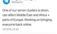 تلگرام قطع شد