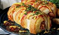 غذای فوری: ساندویچ هات داگ با نان تست