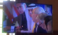 عکس: هم نشینی ظریف با عادل الجبیر